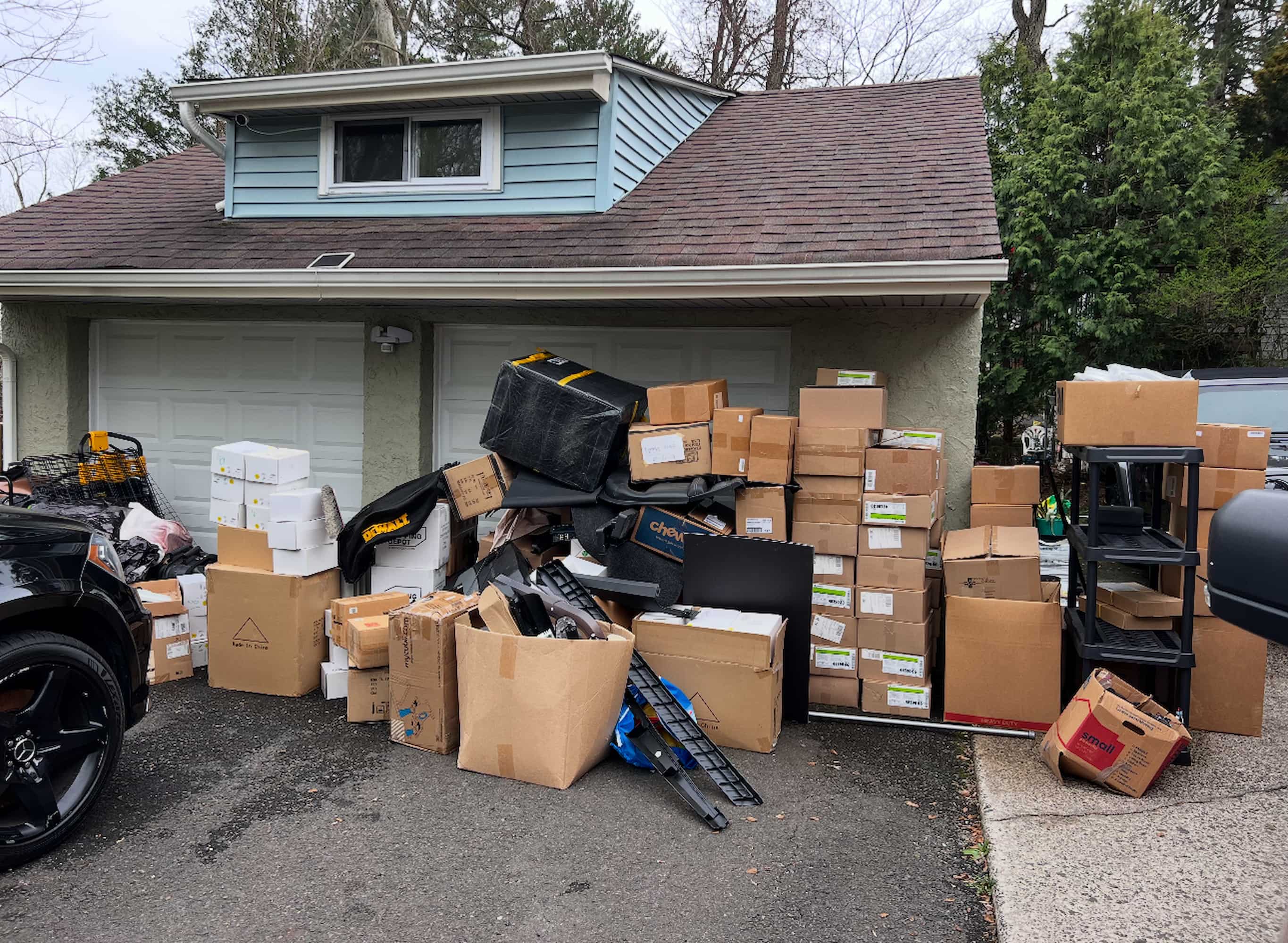 Before: House with clutter